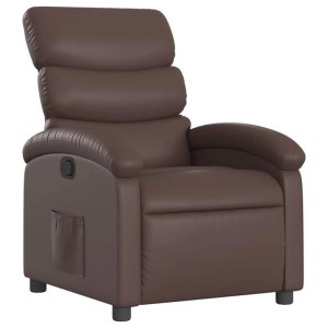 vidaXL Relaxsessel Braun Kunstleder 371715