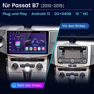 Junsun 10 Zoll Autoradio Für VW Passat B7 2010 To 2015
