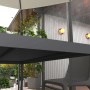 Outsunny Gartentisch mit Lamellendesign für 6 Personen, pflegeleicht und stilvoll.