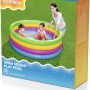 Verpackung des Bestway Planschbeckens Swim Squad (Ø 157x46cm) mit Kindern im Pool.
