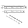 SOTECH Schwerlastauszug VarioSlide KV2-100-H53-L1000-EH 1000mm Zweihandverriegelung Einrastfunktion Gelber Hebel Schubladenschiene Belastbar Bis 100Kg_7