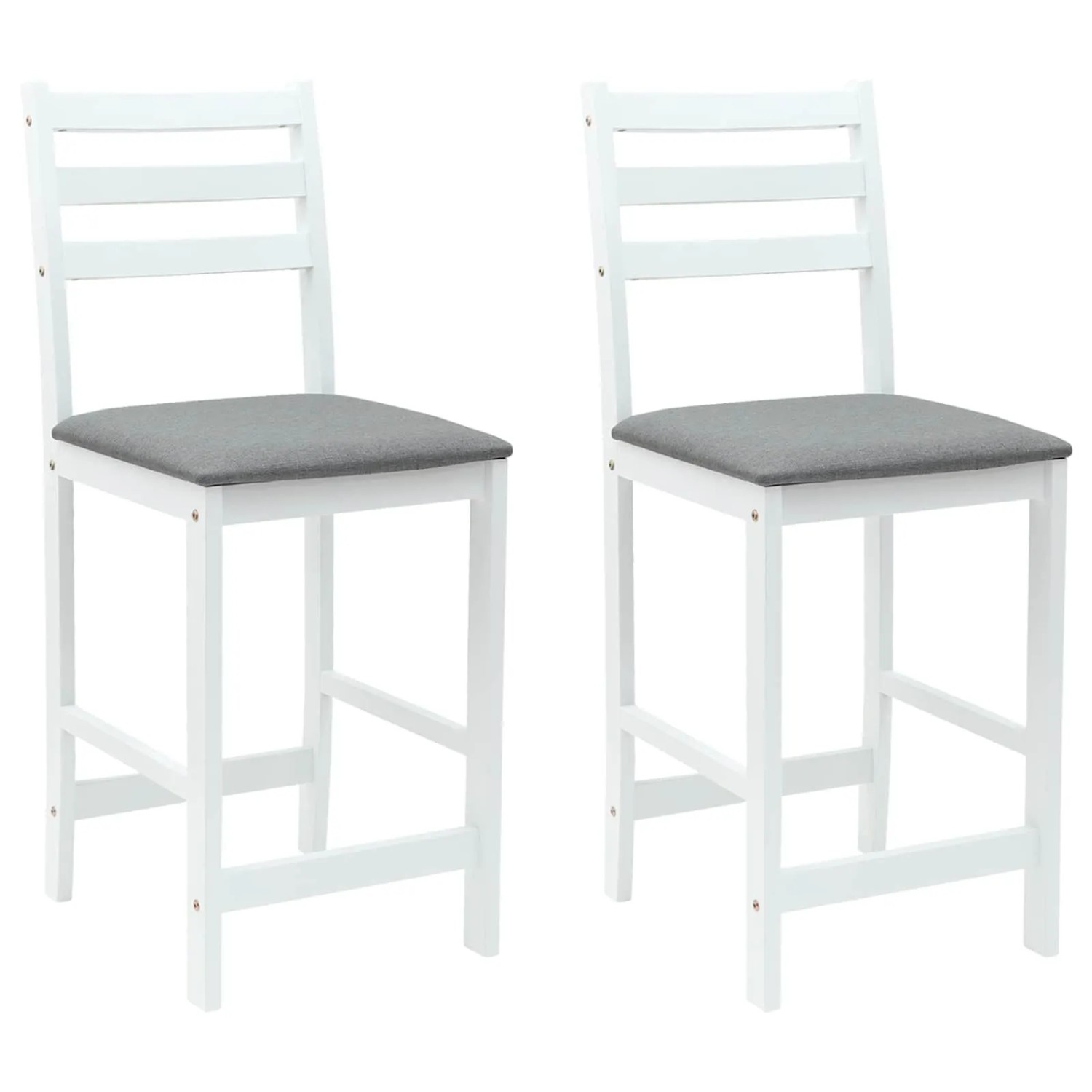 vidaXL Esszimmerstühle 2 Stk Weiß 40 x 47,5 x 99,5 cm 42020469