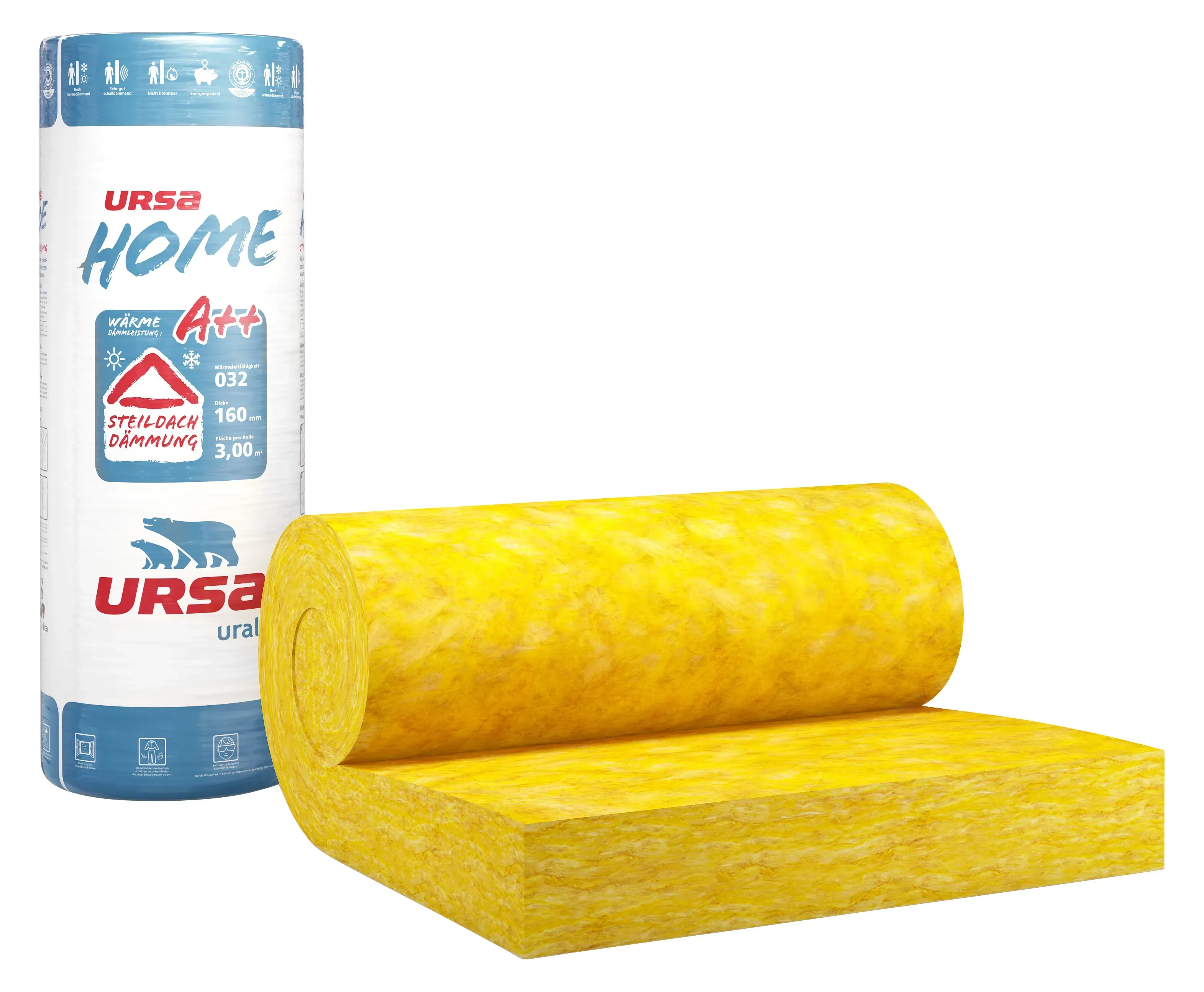 Ursa Home Klemmfilz 160 mm Glaswolle WLS 032 kaufen bei OBI