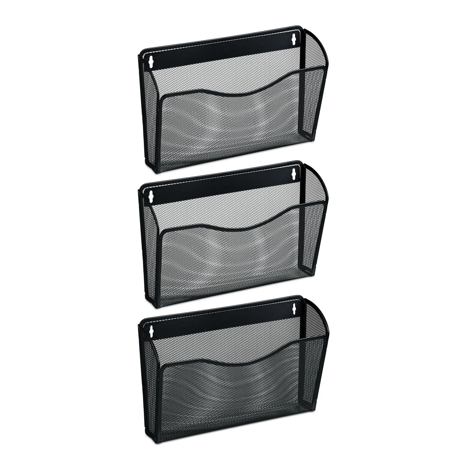 Relaxdays Zeitschriftenhalter Wand 3er Set