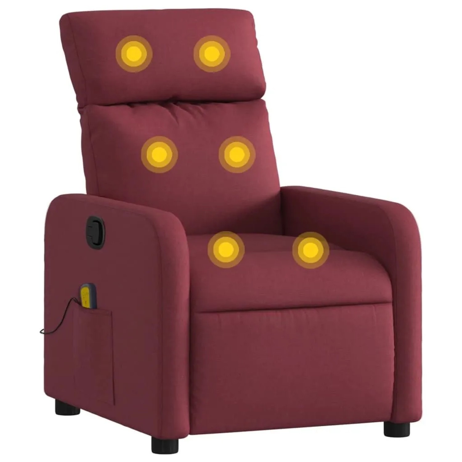 vidaXL Massagesessel Weinrot Stoff 374177 günstig online kaufen