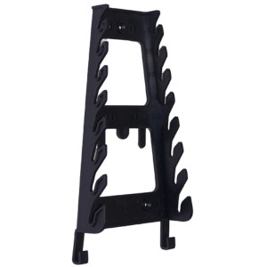 Schwarzer Küpper Systemhalter (7,5 cm) für Werkbänke zur Werkzeugaufhängung.