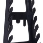 Schwarzer Küpper Systemhalter (7,5 cm) für Werkbänke zur Werkzeugaufhängung.