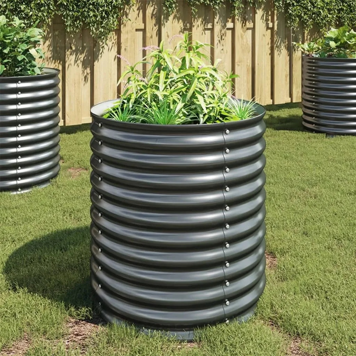 blumenkasten mit wasserspeicher - erfahrungen Set: 2 x XL PFLANZKASTEN mit Wasserspeicher Rattan (breite Version) Fa –  Kreher Technik