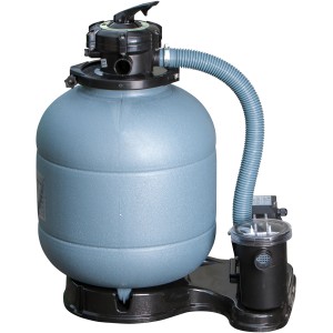 Sandfilteranlage für Gre Stahlwand-Pool Haiti, passend für Pools bis 610 cm. Filteranlage mit Pumpe.