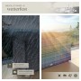Graue Tectake Auflagenbox Oslo mit Rattangeflecht, 750 L Volumen, ideal für Gartenmöbel-Zubehör.