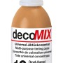 Flasche Decomix Universal-Abtönkonzentrat Oxyd-Kamel, geeignet zum Abtönen von Farben, Lacken und Putzen.