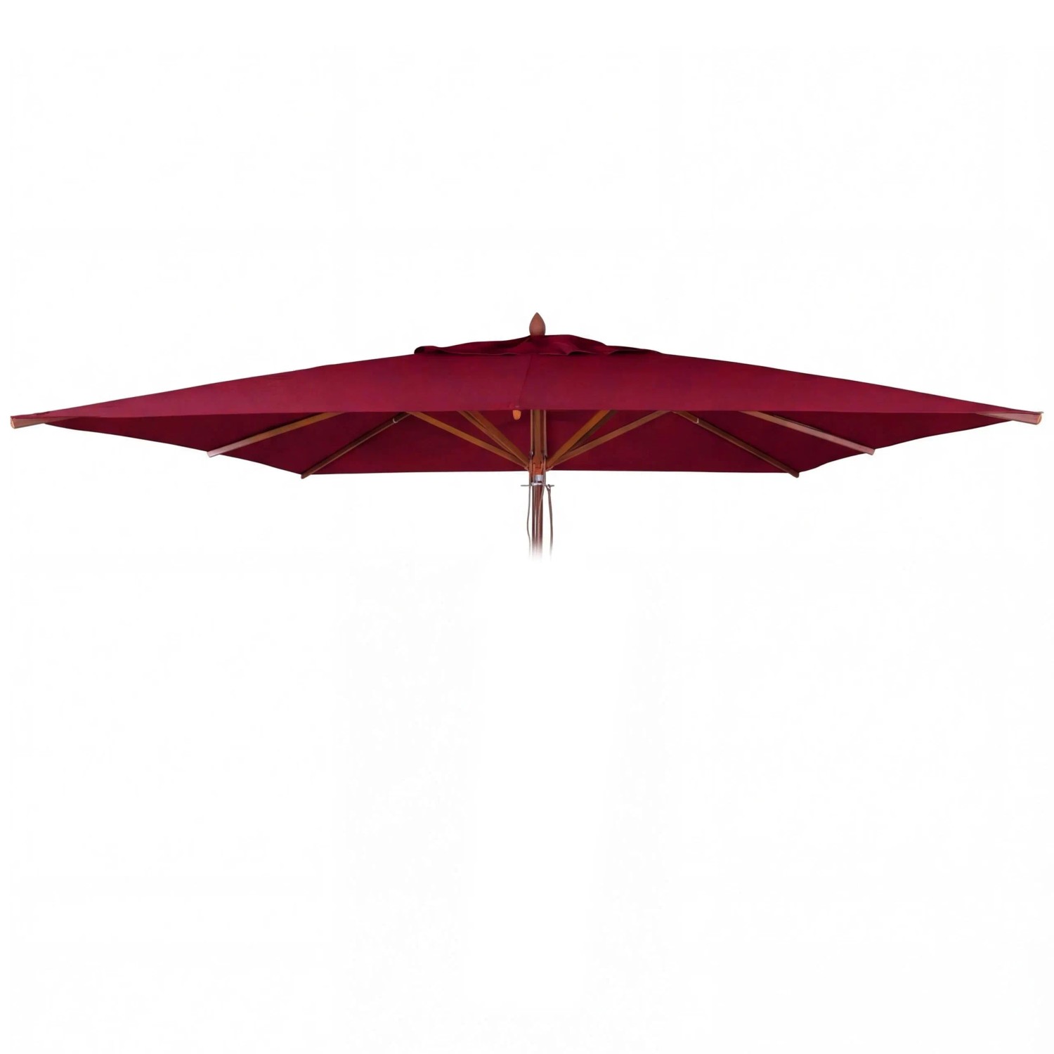 MCW Ersatz-Bezug Für Gastronomie Holz-Sonnenschirm C57b Eckig 4x4m Polyester Bordeaux