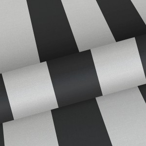 Sanders & Sanders Tapete mit breiten Streifen in Schwarz und Grau.