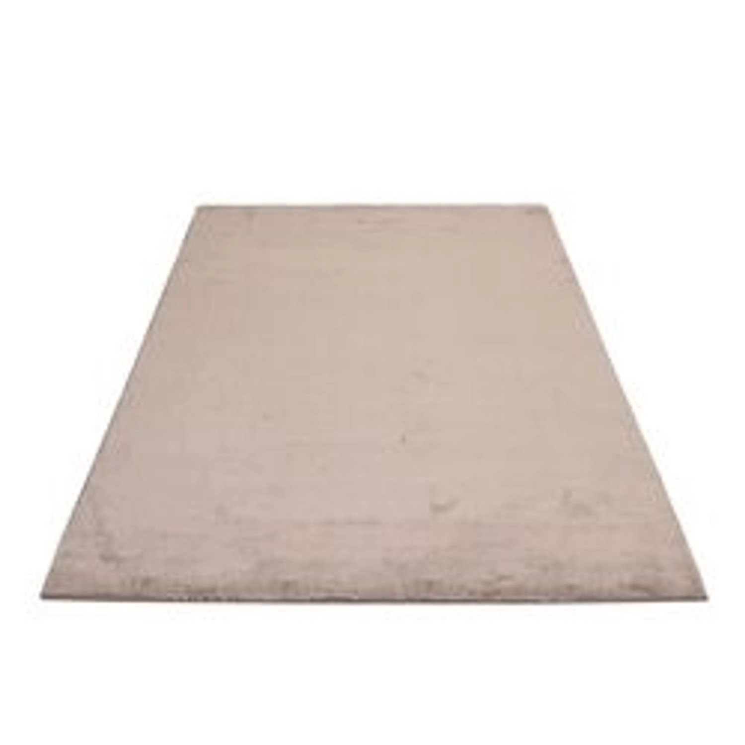 payé Teppich Uni Hochflor Samtweich 160x230 cm Taupe günstig online kaufen