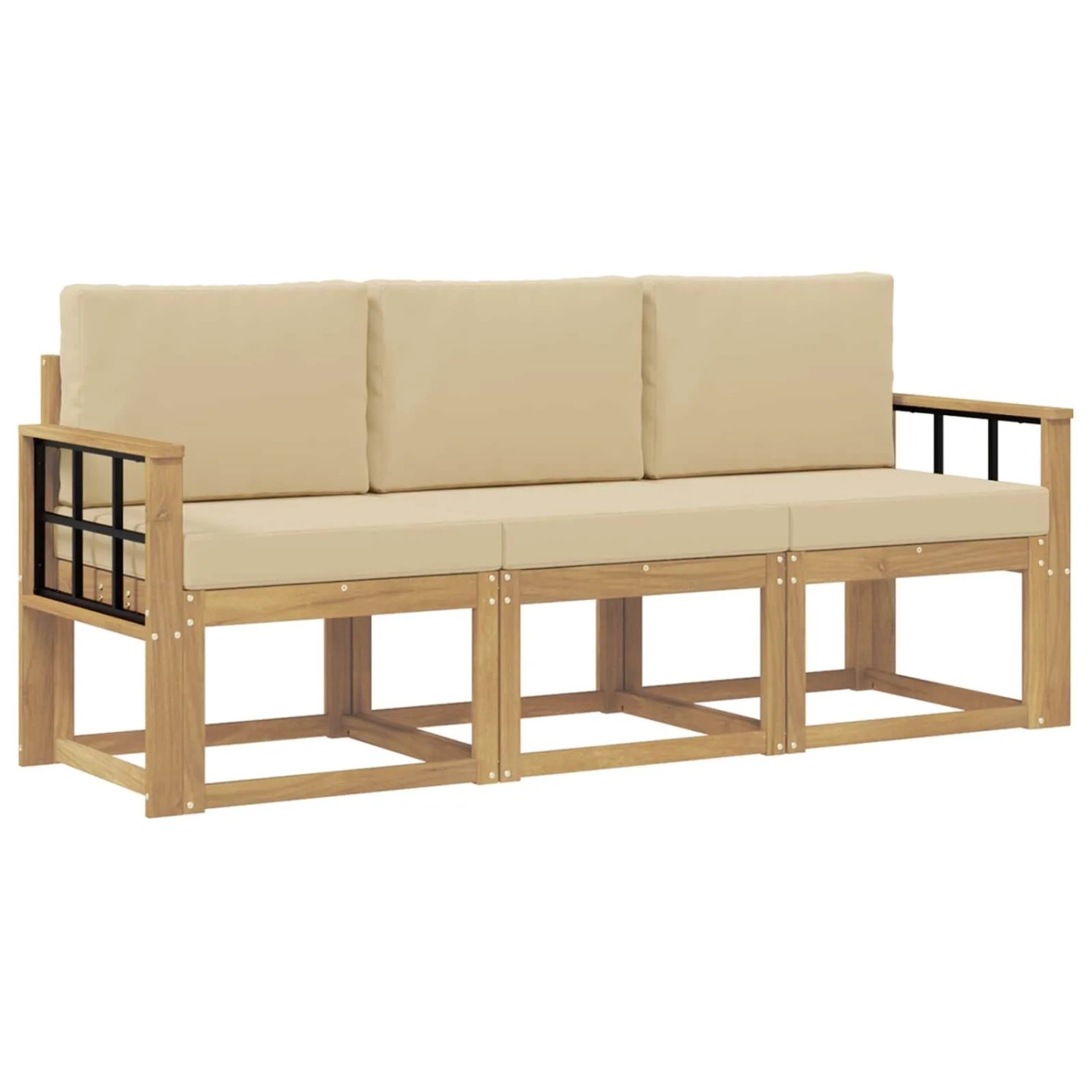 vidaXL Outdoor-Sofagarnitur 3-Tlg 3387187