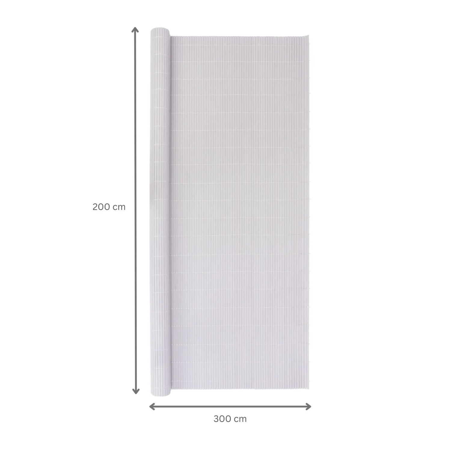 Graue PROREGAL Fi-Chi PVC Sichtschutzmatte, 2x3m, gerollt. Ideal als Gartensichtschutz.