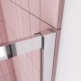 Detailaufnahme: AICA Duschkabine 100x80cm mit Schiebetür, Eckeinstieg, 6mm ESG Glas.