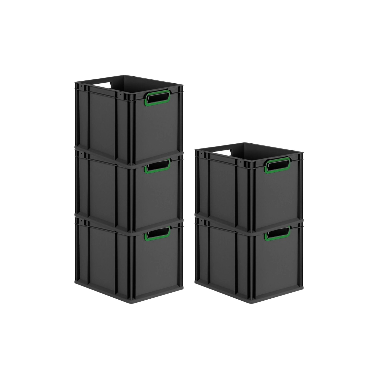 PROREGAL SparSet 5x Eurobox Nextgen Color HxBxT 32x30x40cm 30 Liter Griffe günstig online kaufen