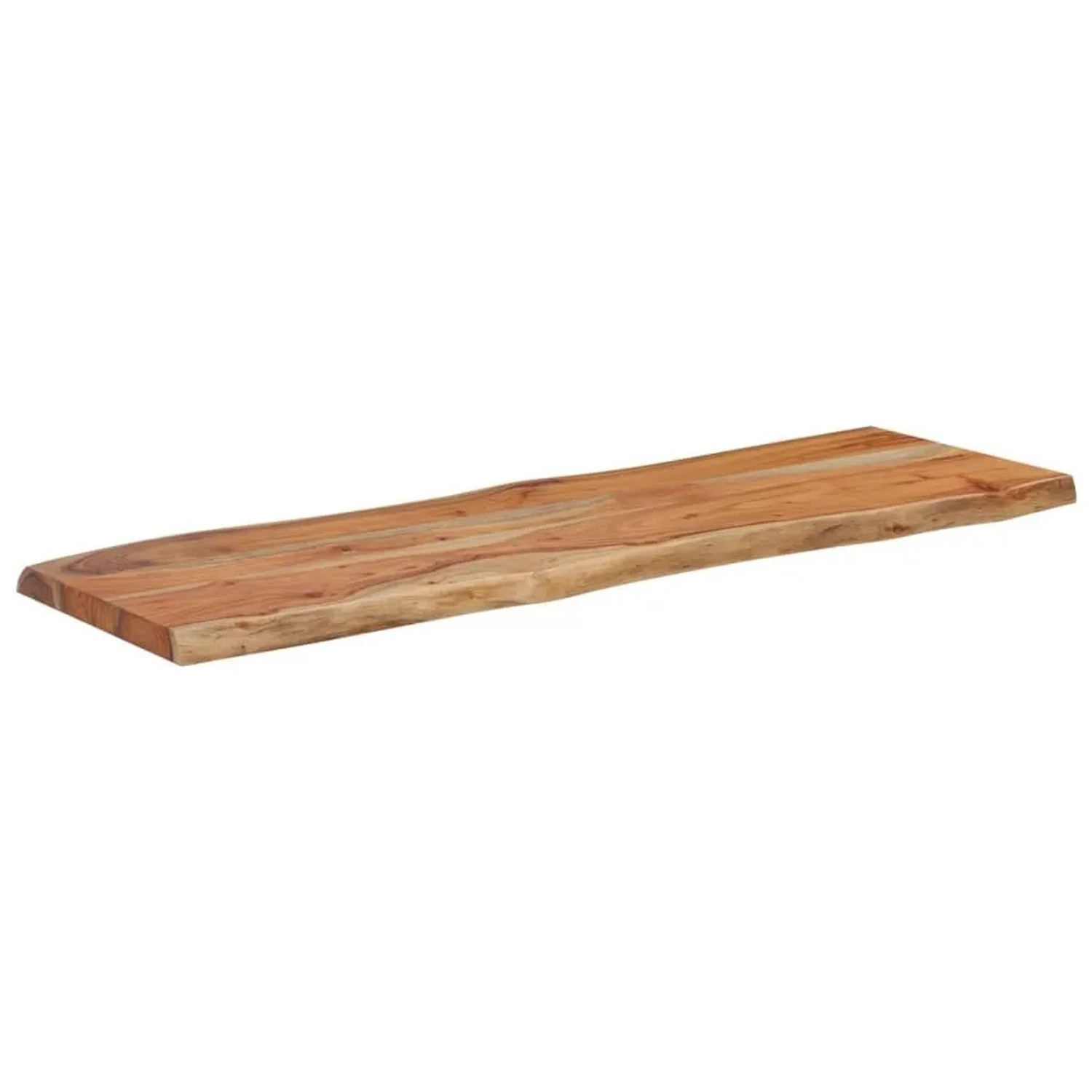 vidaXL Tischplatte 110x40x2,5cm Rechteckig Massivholz Akazie Baumkante 370613