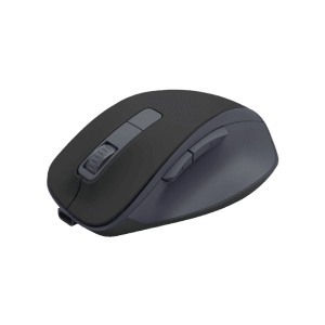 Ergonomische Hama Funkmaus WM-500 in Schwarz mit 6 Tasten und leisem Klick für Computer & Multimedia.