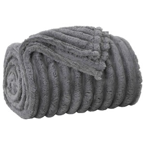 vidaXL Überwurfdecke Dunkelgrau 200 x 150 cm Fleece 42016830