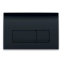 Bad Land WC SET Vorwandelement Geberit Duofix + Toilette ROLO Schwarz + Platte in Schwarz_5