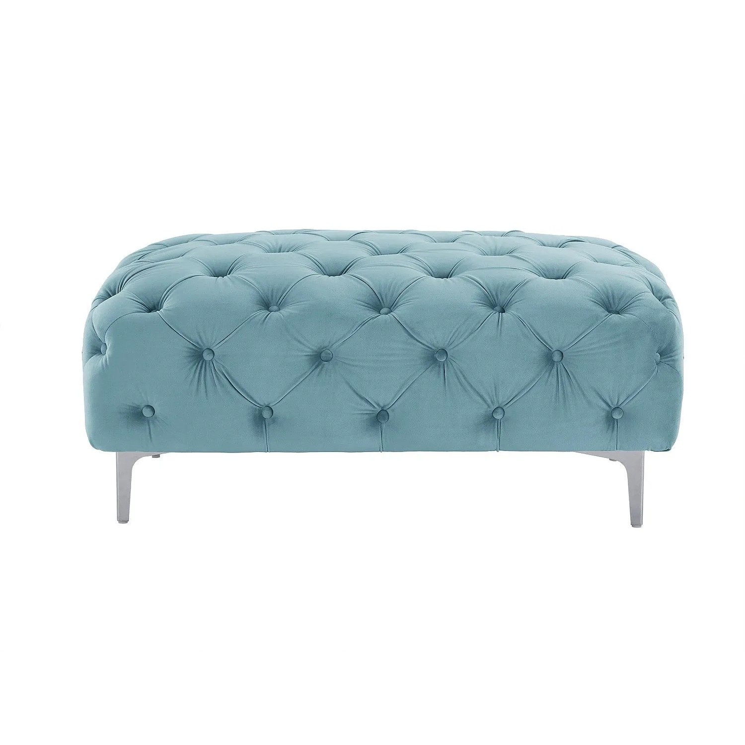 Vente-unique Sitzhocker Edwina Hellblau 103 cm