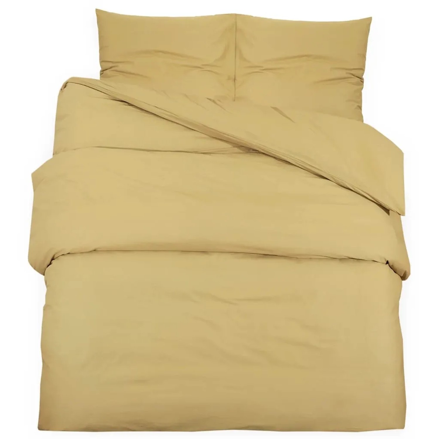 vidaXL Bettwäsche-Set Taupe 135x200 cm Leichte Mikrofaser 135989