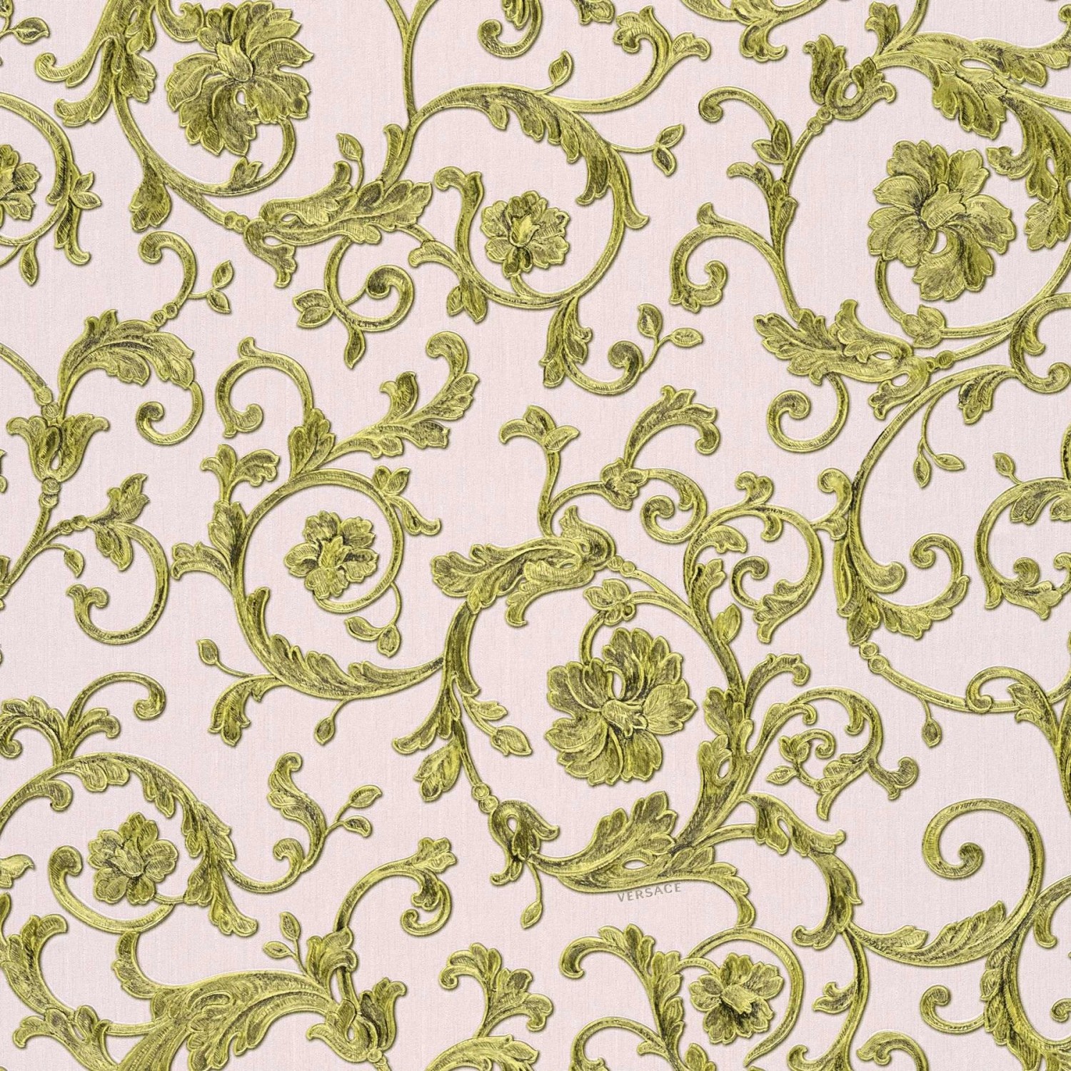 Bricoflor Barock Tapete in Rosa und Gold Englische Landhaus Tapete aus Vlies und Vinyl Ornament Tapete Im Nostalgischen antik Stil