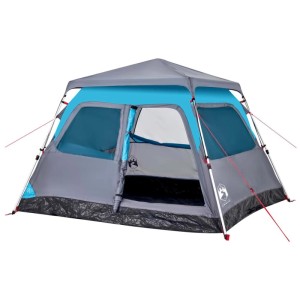vidaXL Kuppel-Campingzelt 4 Personen Blau Quick Release 4004231