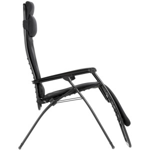 Schwarzer Lafuma Relaxsessel RSX CLIP XL AC AirComfort® für Garten oder Terrasse.