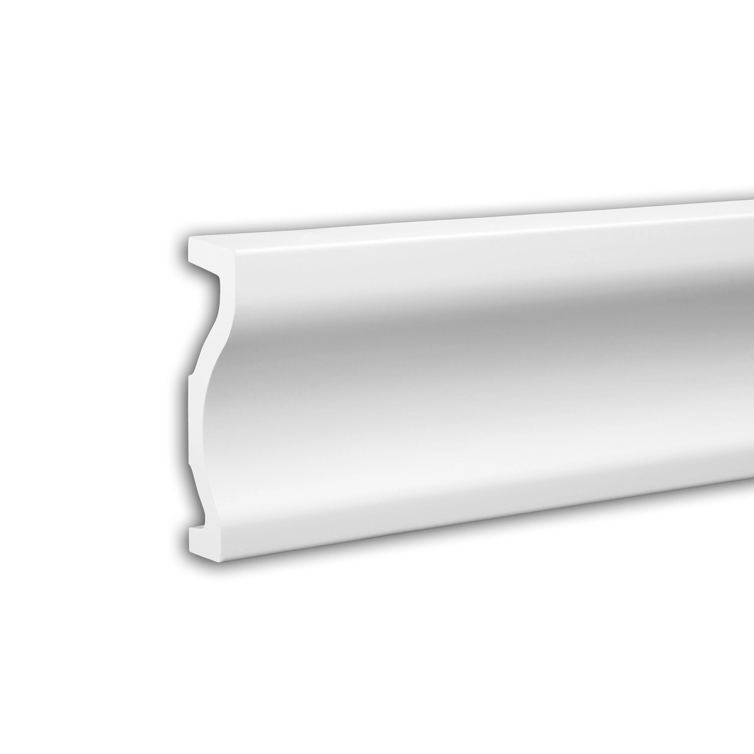PROFHOME 484051 Gewände Fassadenprofil Stuckleiste Fassaden Element 2,3 m 230 cm x 5 cm x 18,3 cm Weiß