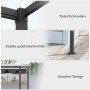 Detailansicht Furnicato Pergola: Stabile Schrauben, Füße und Crossbar-Design des Garten Pavillons.