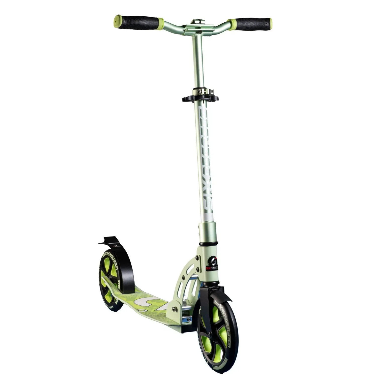 Thumbnail - Six Degrees Aluminium Scooter mit Klappmechanismus und Ständer 205 mm Höhenverstellbar Lime Dream Testsieger