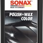 Sonax Polish & Wax Color Schwarz, 500ml Flasche für Autopflege.