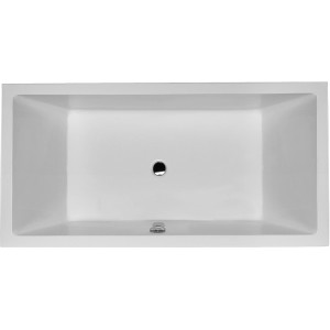 Weiße Duravit Starck Rechteck-Badewanne, 180x90x48 cm, Einbauversion.