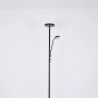 Moderne, schwarze LED-Stehlampe Ernst mit zwei Leuchten für Wohnräume.