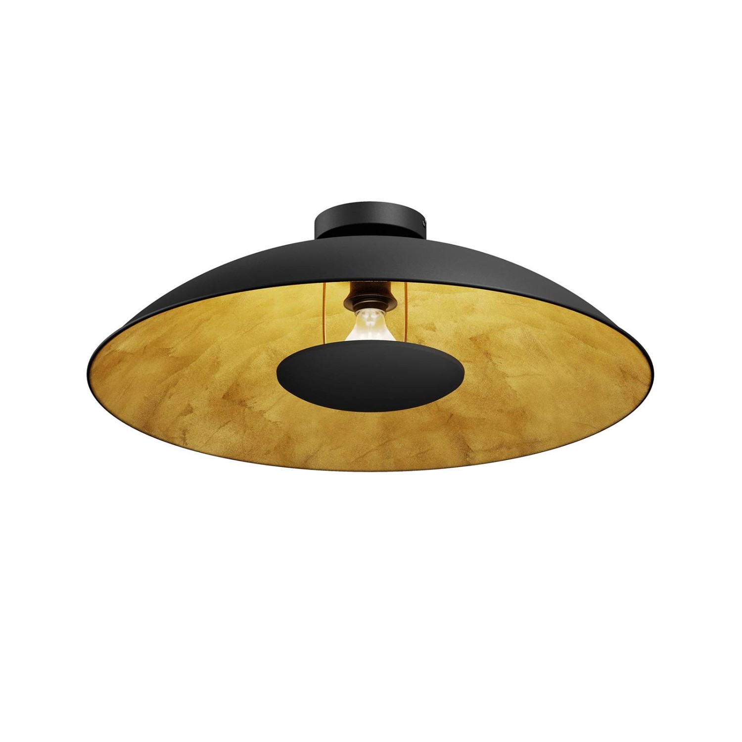 Lindby Deckenlampe Emilienne 9621479 Modern in Schwarz aus Metall 1-flammig günstig online kaufen