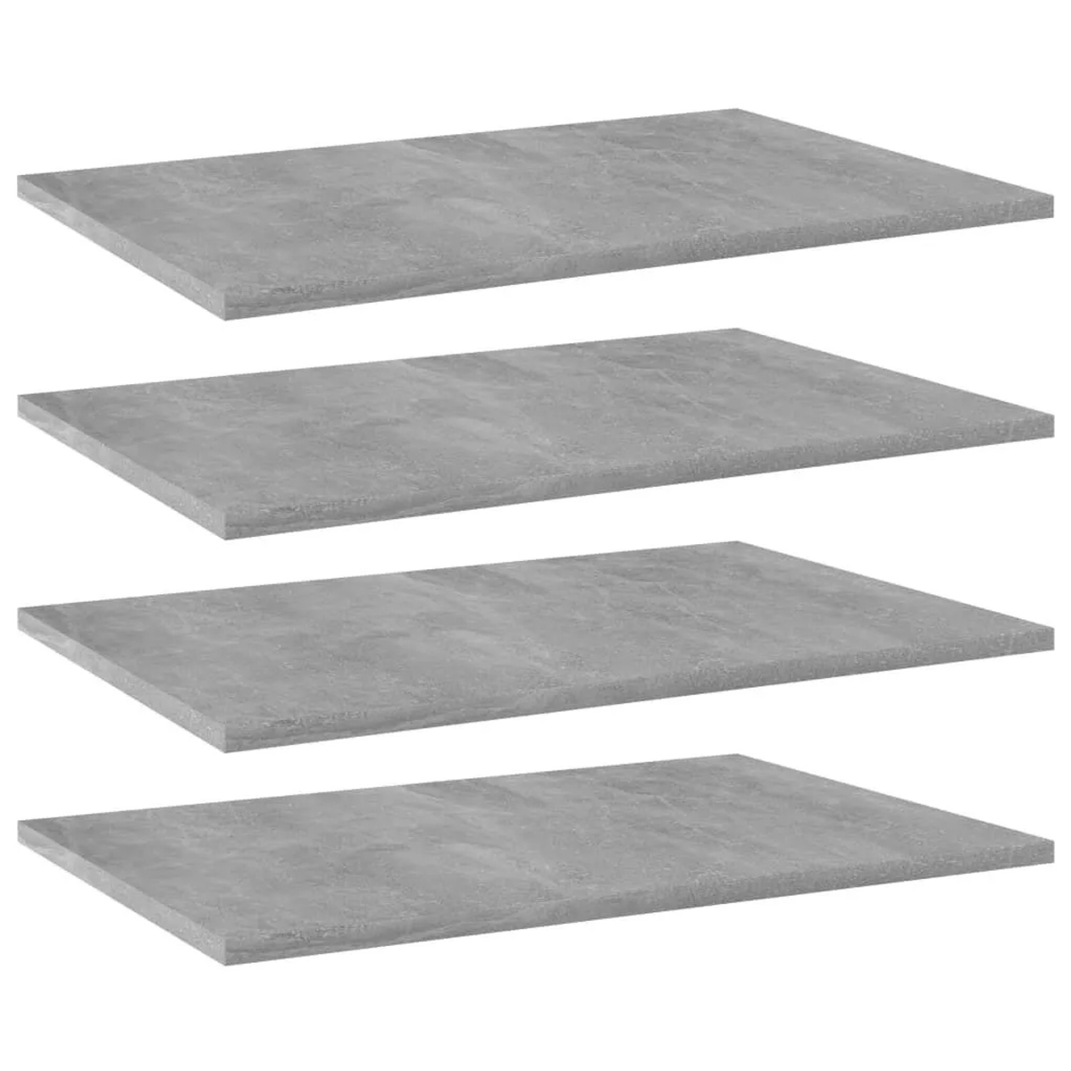 vidaXL Bücherregal-Bretter 4 Stk Betongrau 60x40x1,5 cm Holzwerkstoff 805258
