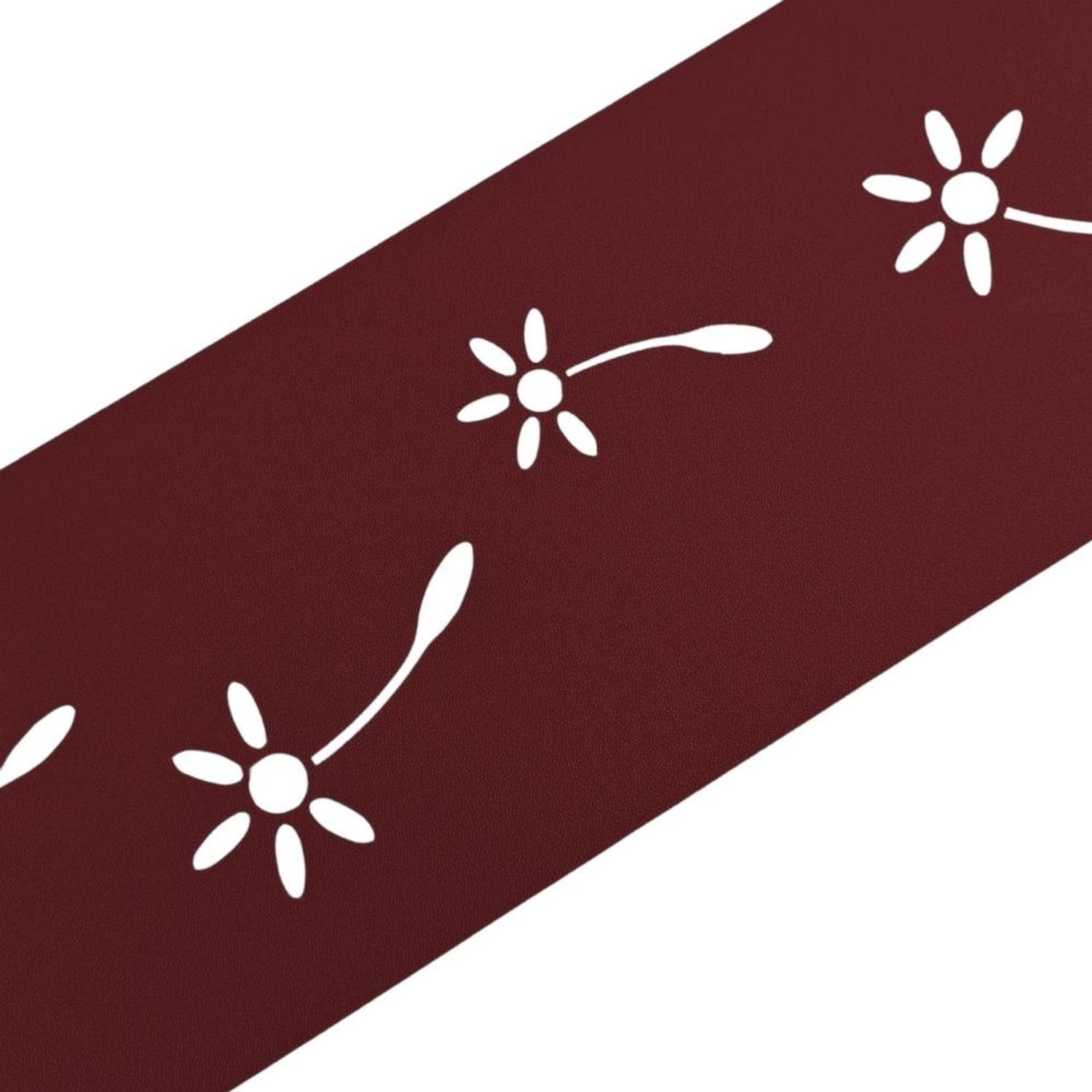 zaunzu Sichtschutz Premium, Pusteblume, Bordeauxrot, Lasermuster