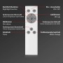 Fernbedienung für Brilo LED-Deckenleuchte Ivy Sky S: Dimmfunktion, Farbtemperatur, Timer, Nachtlicht.