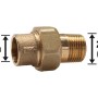 Löt-Verschraubung, 29 mm, Rotguss, mit Gewinde und Lötanschluss für Wasser- und Heizungsinstallation.