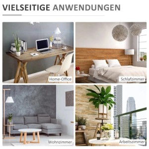 HOMCOM Bodenstuhl: Vielseitige Anwendungen in Home-Office, Schlafzimmer, Wohnzimmer und auf dem Balkon.