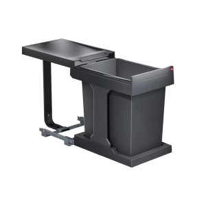 HAILO Abfallsammler Mülleimer Solo 20L Dunkelgrau 3635001