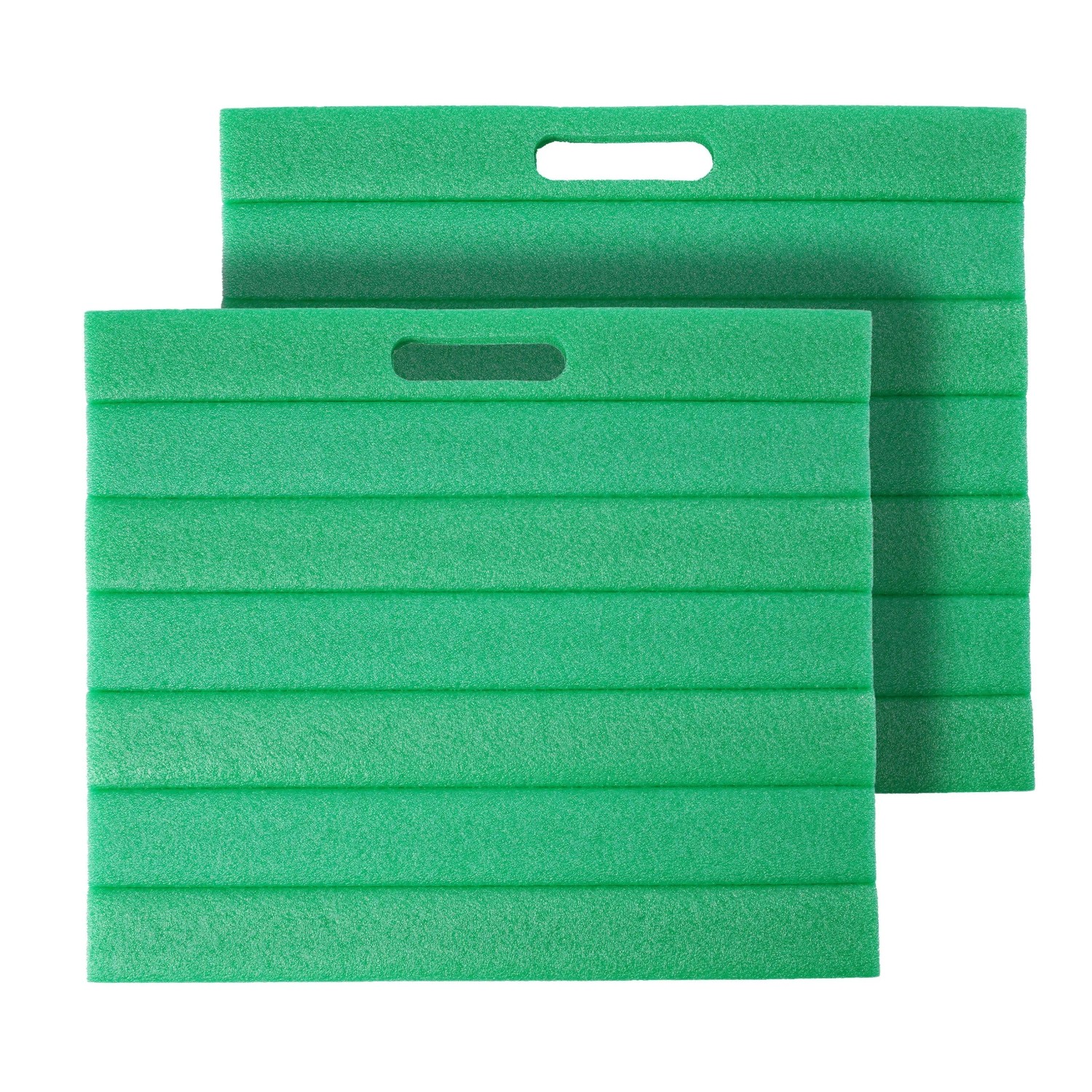 Relaxdays Kniekissen 2er Set Polyethylen Grün Polsternd Kompakt
