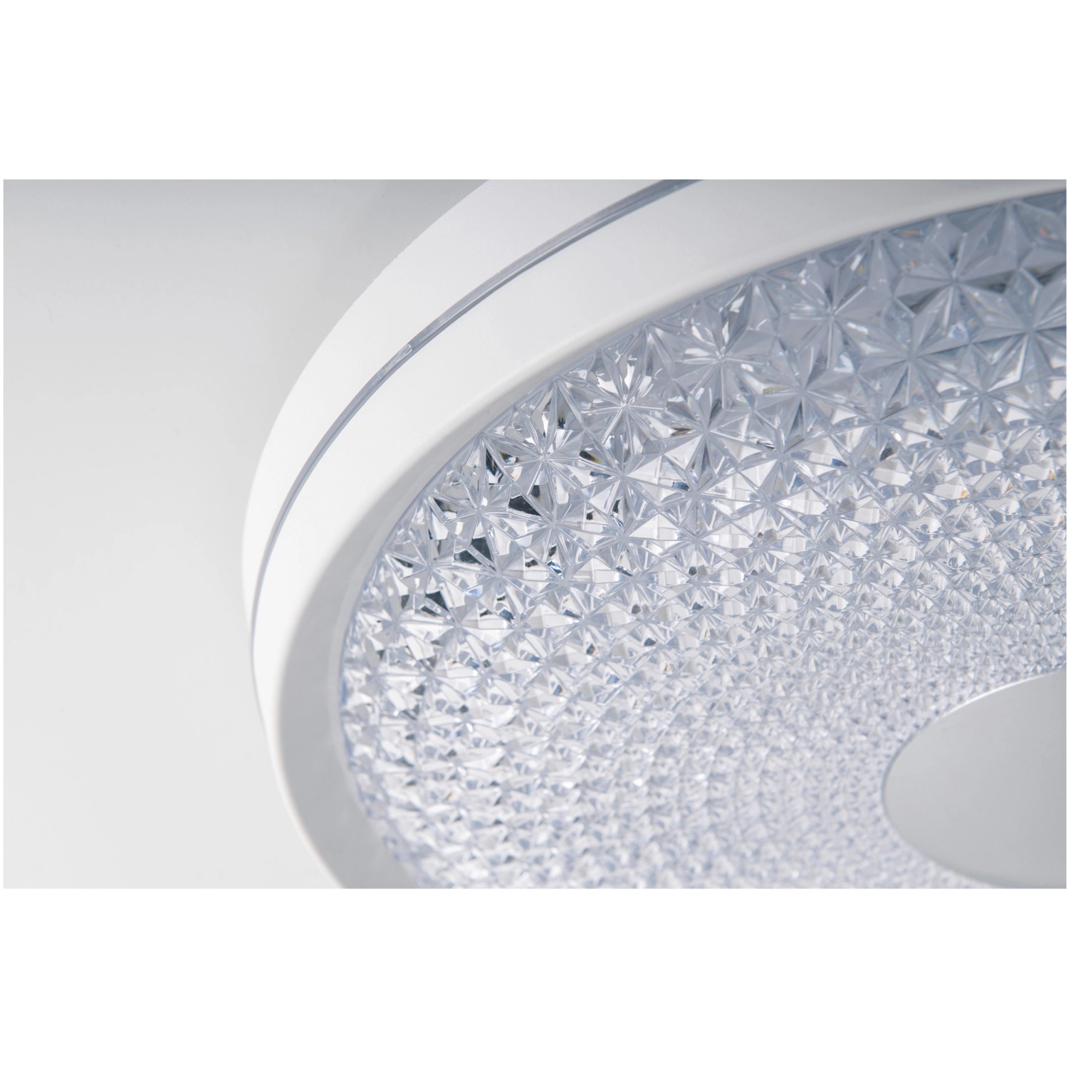 Weiße LED-Deckenleuchte Boise (51 cm) von Näve mit Acryl-Diffusor für Wohn- und Geschäftsräume.