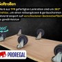 PROREGAL Transportroller Detail: 6 Rollen aus TPR Gummi, 360° drehbar für leichten Transport.
