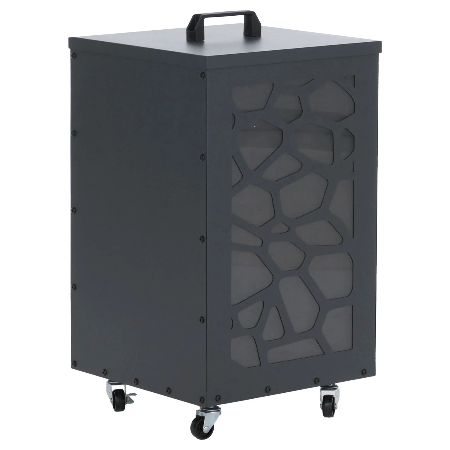 MCW Pelletbehälter Q30 Waben 64x36x36cm Anthrazit
