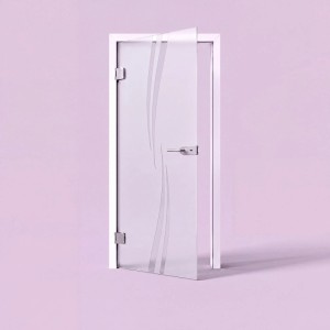 Doorlegro Glasdrehtür Lattice 834 mm x 2097 mm DIN Rechts