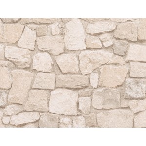 A.S. Creation Papiertapete Dekora Natur mit Naturstein-Optik in Beige.